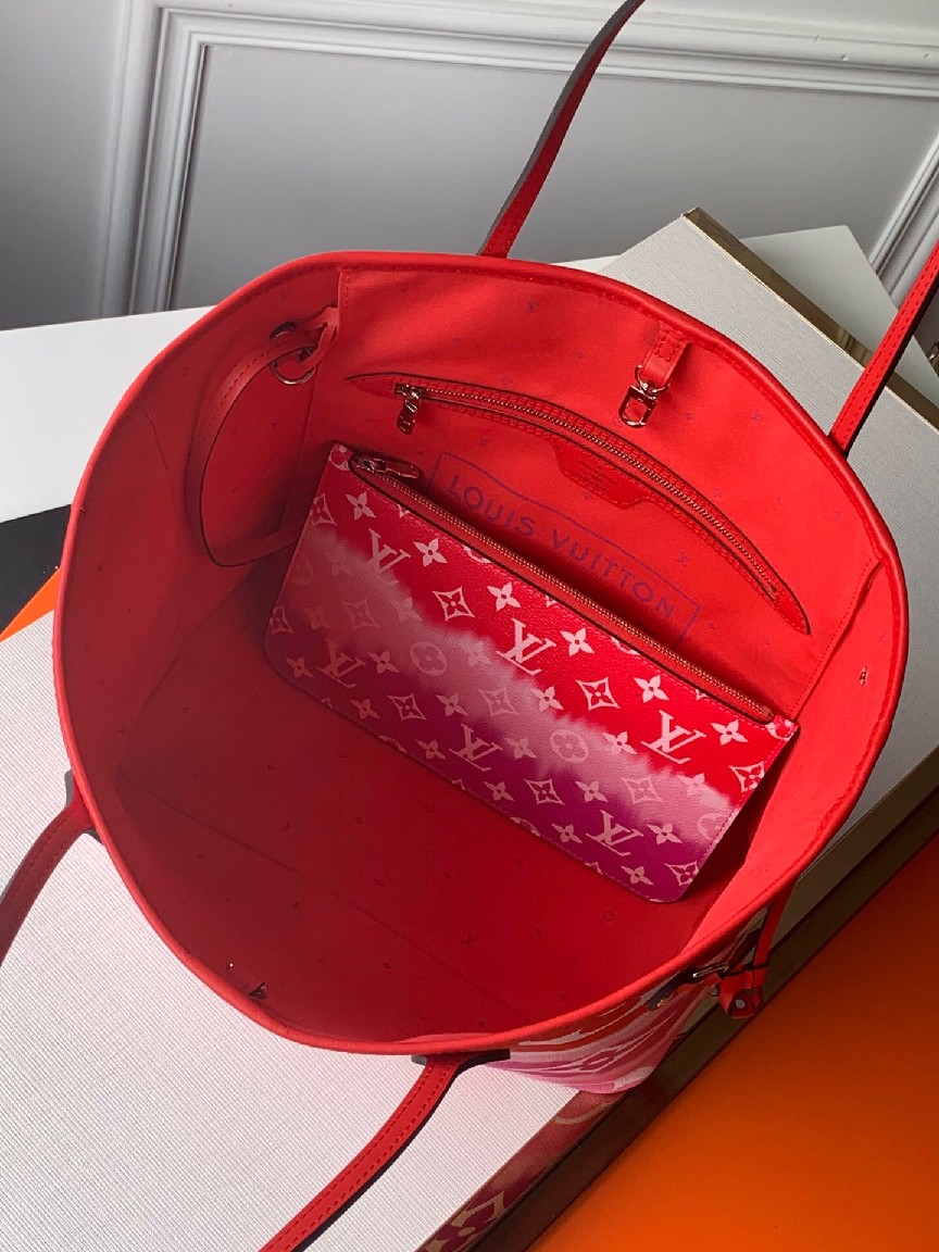 Louis Vuitton LV ESCALE NEVERFULL MM M45127 RED - Click Image to Close
